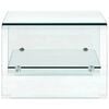 vidaXL Salontafel 50x45x33 cm gehard glas transparant
