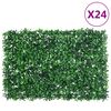 vidaXL Hek met kunstheester 24 st 40x60 cm groen