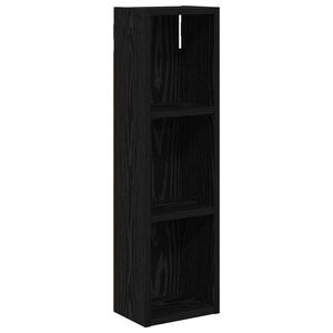 vidaXL Badkamer wandkast Zwarte Eik 20 x 14 x 70 cm Geconstrueerd hout