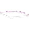 vidaXL Matrasbeschermer waterdicht 160x200 cm wit
