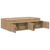 vidaXL Bedframe met lade Artisan Eiken 90 x 190 cm Bewerkt hout