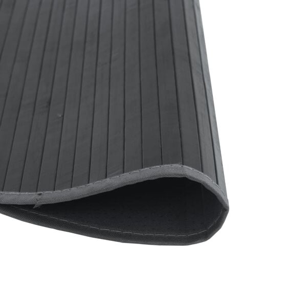 vidaXL Vloerkleed rond 60 cm bamboe grijs