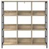 vidaXL Boekenkast Sonoma Eiken 102 x 32 x 104,5 cm Bewerkt hout
