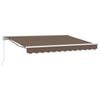 vidaXL Uitschuifbare luifel Taupe 2,5 x 2 m Polyester en Aluminium