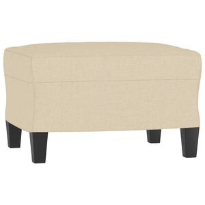 vidaXL Voetenbank 60x50x41 cm stof cr&egrave;mekleurig