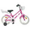 vidaXL Kinderfiets 12 Inch voor 2-4 jaar oud Donkerroze