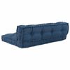 vidaXL Pallet Sofa Kussen 2 pcs Indigo 120 x 80 x 38 cm Stof