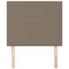 vidaXL Hoofdbord taupe 100x5x118/128 cm Stof