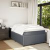 vidaXL Boxspring met matras fluweel donkergrijs 120x190 cm