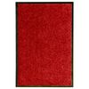 vidaXL Deurmat wasbaar 40x60 cm rood