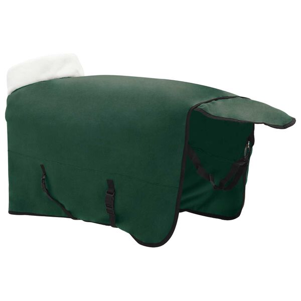 vidaXL Paardendeken Volledig Donkergroen 155 cm Polar fleece