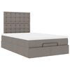 vidaXL Ottoman bed met matras en LED's 120x200cm stof taupe