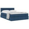 vidaXL Opbergbed met matras met matras Blauw 140 x 190 cm Bewerkt hout