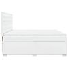 vidaXL Boxspring met matras kunstleer wit 180x200 cm