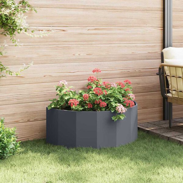 vidaXL Plantenbak Antraciet 90 x 45 x 35 cm Staal
