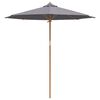 vidaXL Tuinparasol Donkergrijs 240 x 240 x 260 cm Bamboe
