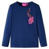 vidaXL Kindershirt met lange mouwen 104 marineblauw