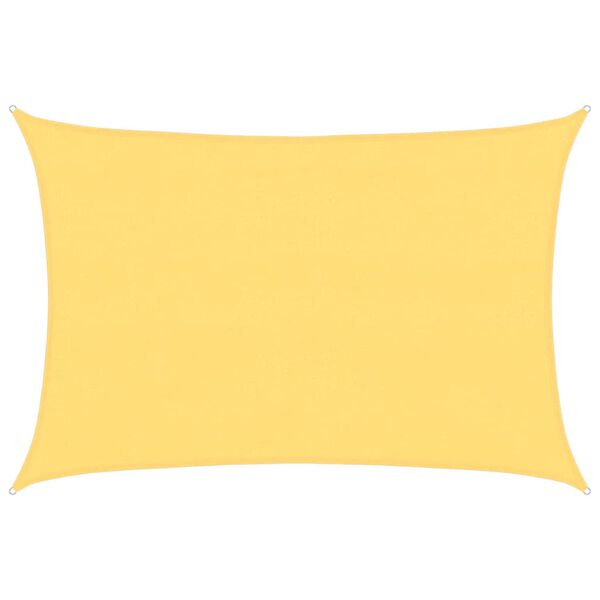 vidaXL Zonnescherm HDPE rechthoekig 4x6 m beige