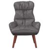 vidaXL Fauteuil Grijs 69 x 74 x 93 cm Kunstleer