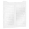 vidaXL Schuifdeuren 2 st 80 x 40 cm Massief grenenhout Wit