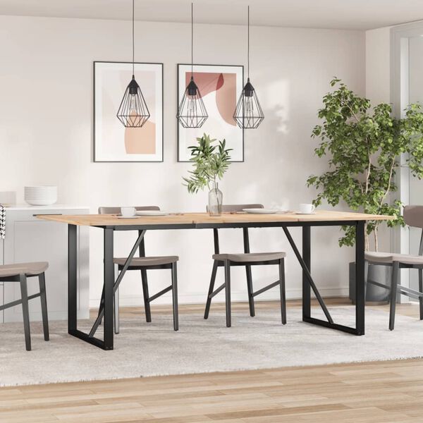 vidaXL Eettafelpoten O-frame 180x80x73 cm staal