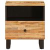 vidaXL Bed kast 2 pcs Bruin 40 x 33 x 46 cm Massief Mango Hout
