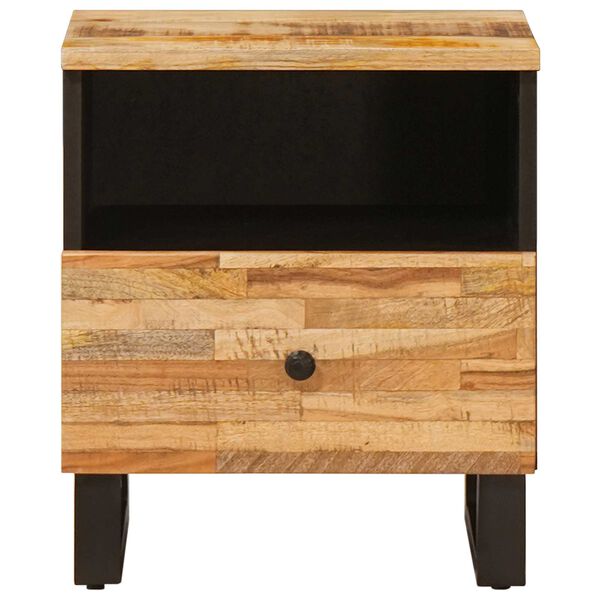 vidaXL Bed kast 2 pcs Bruin 40 x 33 x 46 cm Massief Mango Hout