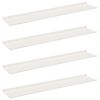 vidaXL Drijvende plank 4 pcs Wit 100 x 18 x 2,5 cm Staal