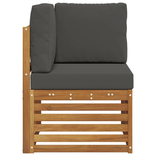 vidaXL Buiten Hoek Sofa Massief Acaciahout Naturel