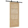 vidaXL Schuifdeur ORKDAL Naturel 86 x 198,5 cm Massief grenenhout