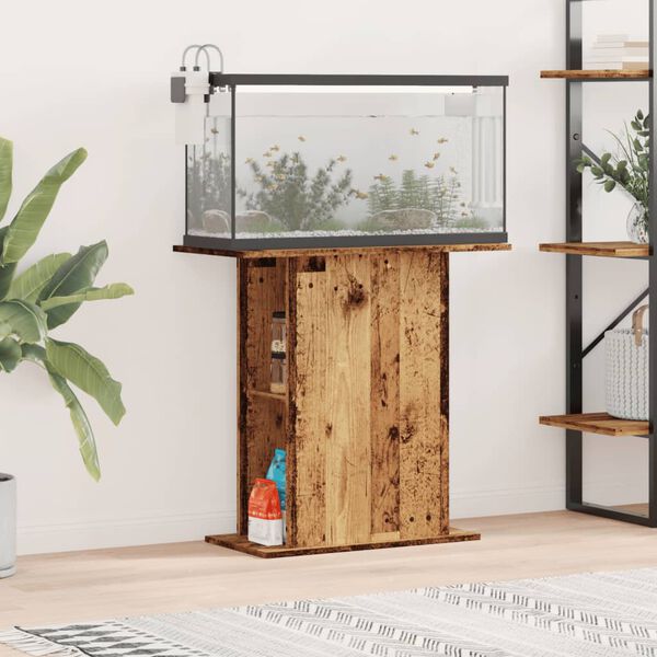 vidaXL Aquariumstandaard Oud Hout 36x75x72,5 cm Bewerkt Hout