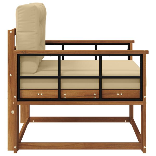 vidaXL Buiten Midden Sofa Massief Acaciahout Naturel