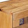 vidaXL Nachtkastje met lade Naturel 50 x 33 x 60 cm Massief Mango Hout