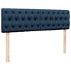 vidaXL Ottoman bed met matrassen 160x200cm stof blauw