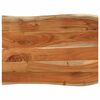 vidaXL Tafelblad rechthoekig natuurlijke rand 90x60x2,5 cm acaciahout