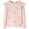 Kindershirt met lange mouwen 128 roze
