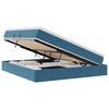vidaXL Opbergbed met matras Donkerblauw 180 x 200 cm Fluweel