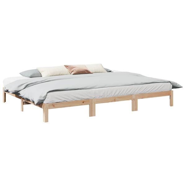 vidaXL Bedframe Family zonder matras 270x200 cm massief grenenhout