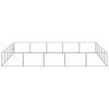 vidaXL Hondenkennel 25 m² staal zilverkleurig