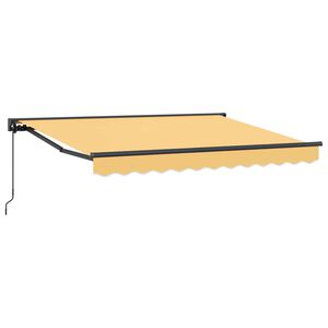 vidaXL Handmatig uitschuifbare luifel Zand 3,5 x 2 m