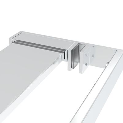 vidaXL Wandschap voor inloopdouchewand 80 cm aluminium chroomkleurig