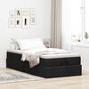 vidaXL Ottoman bed met matras 90x200cm stof zwart