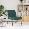 vidaXL Fauteuil Donkergroen 59 x 75 x 78 cm Stof