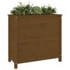vidaXL Plantenbak 82,5x40x78 cm massief grenenhout honingbruin