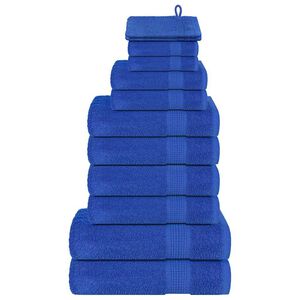 vidaXL 12-delige Handdoekenset FROGN 360 g/m&sup2; blauw