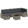 vidaXL Tuin Sofa Set 8 st Grijs poly rattan