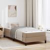 vidaXL Bedframe met matras Cappuccino 100 x 200 cm Stof