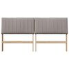 vidaXL Gestoffeerd hoofdbord Taupe 200 cm Massief grenenhout