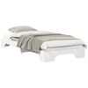 vidaXL Bedframe Wit 90 x 210 cm Massief grenenhout