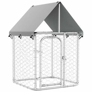 vidaXL Hondenkennel voor buiten met dak 100x100x150 cm